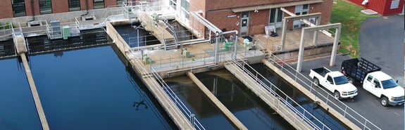 Water and sewer treatment pools